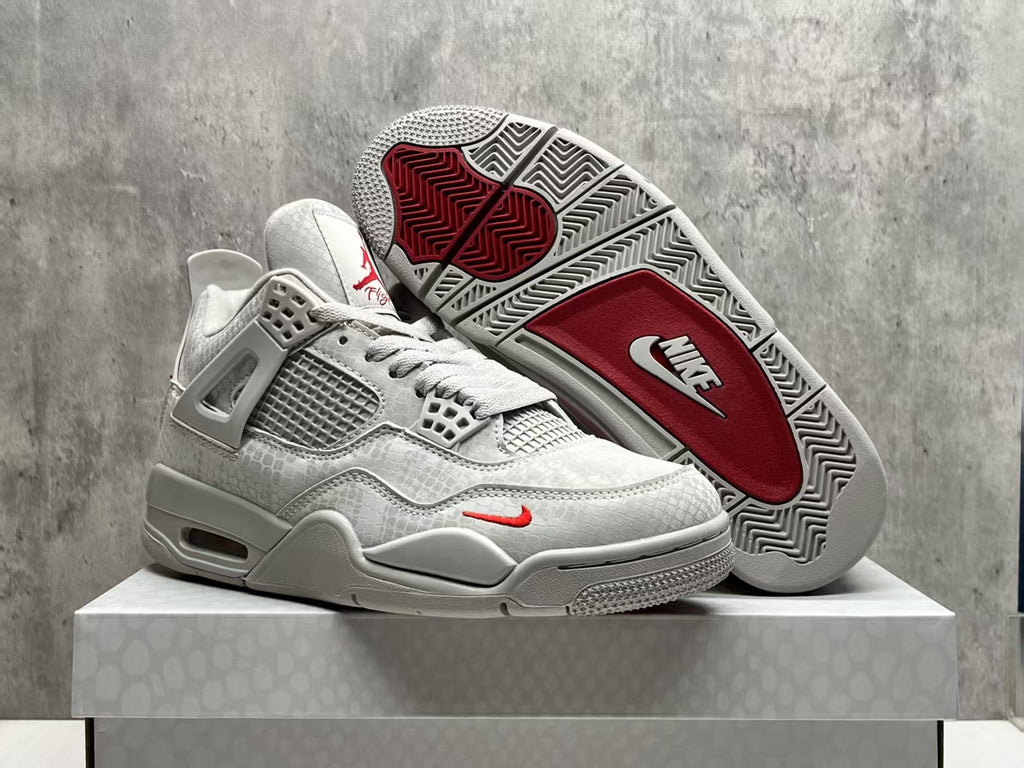 Nigel Sylvester x Air Jordan 4 Grey Mamba Grey Black Sneakers