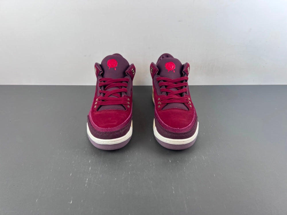 Air Jordan 3 BIN 23 Burgundy Sneakers – IO7744-600, L Version