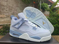 Air Jordan 4 Retro Grey Blue Sneakers