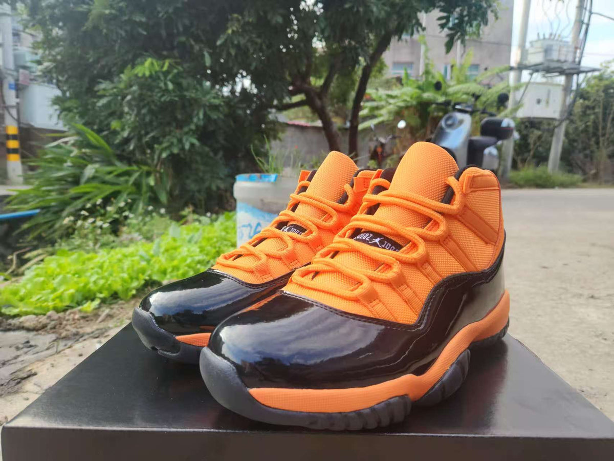 Air Jordan 11 Retro Orange-Red-Black Sneakers
