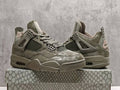 Air Jordan 4 Retro Military Mamba Custom Olive Black Sneakers