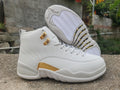 Air Jordan 12 Grey-Gold Sneakers