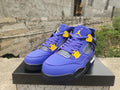Air Jordan 4 Purple-Yellow Sneakers