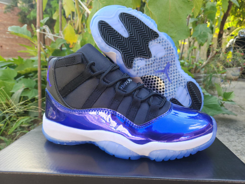 Air Jordan 11 Black-Blue Sneakers