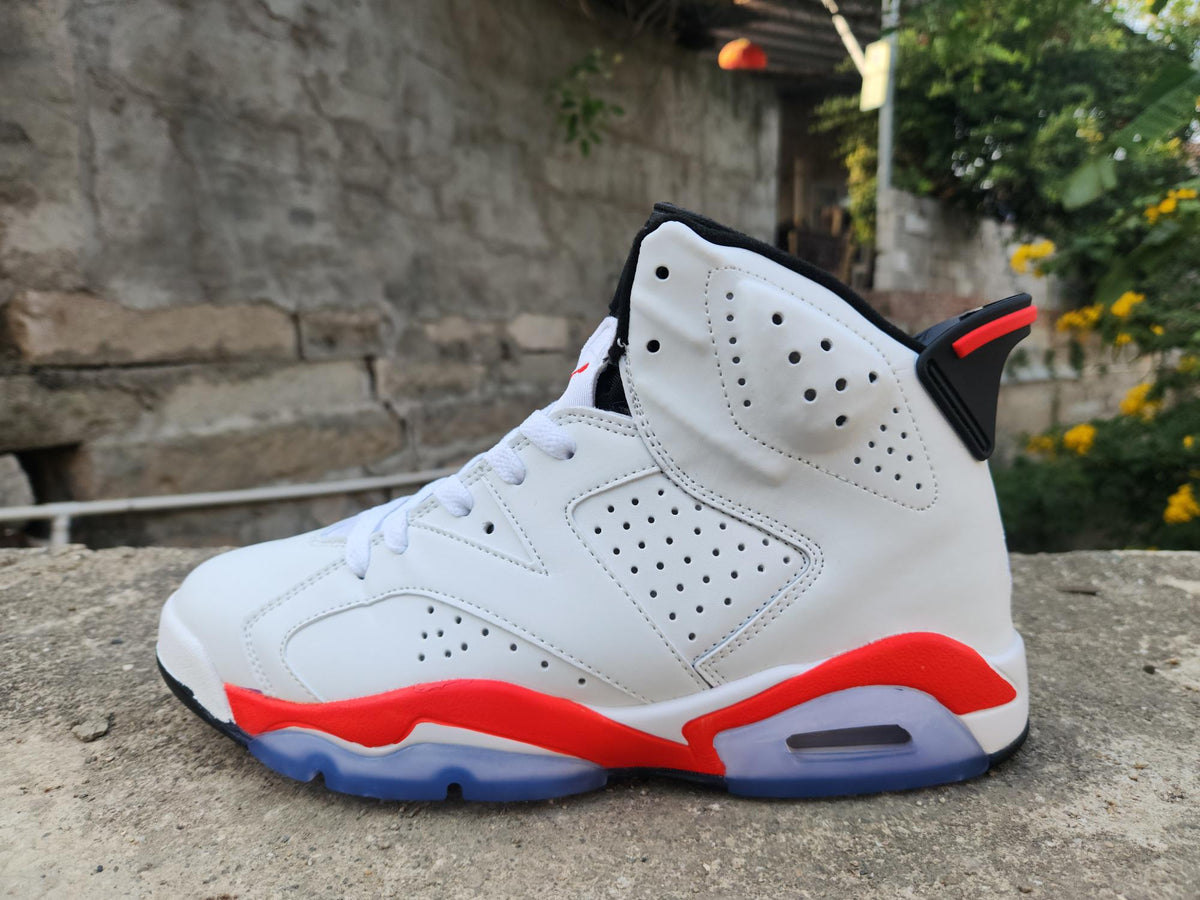 Air Jordan 6 Retro White Infrared Black Sneakers – CT8529-105