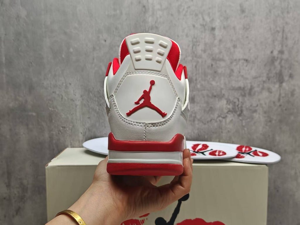 Air Jordan 4 Retro Valentine's Day Sierra Red Sneakers