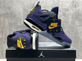 Air Jordan 4 Lakers Purple-Gold Sneakers