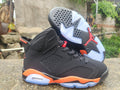 Air Jordan 6 Retro Shattered Backboard Black-Orange Sneakers