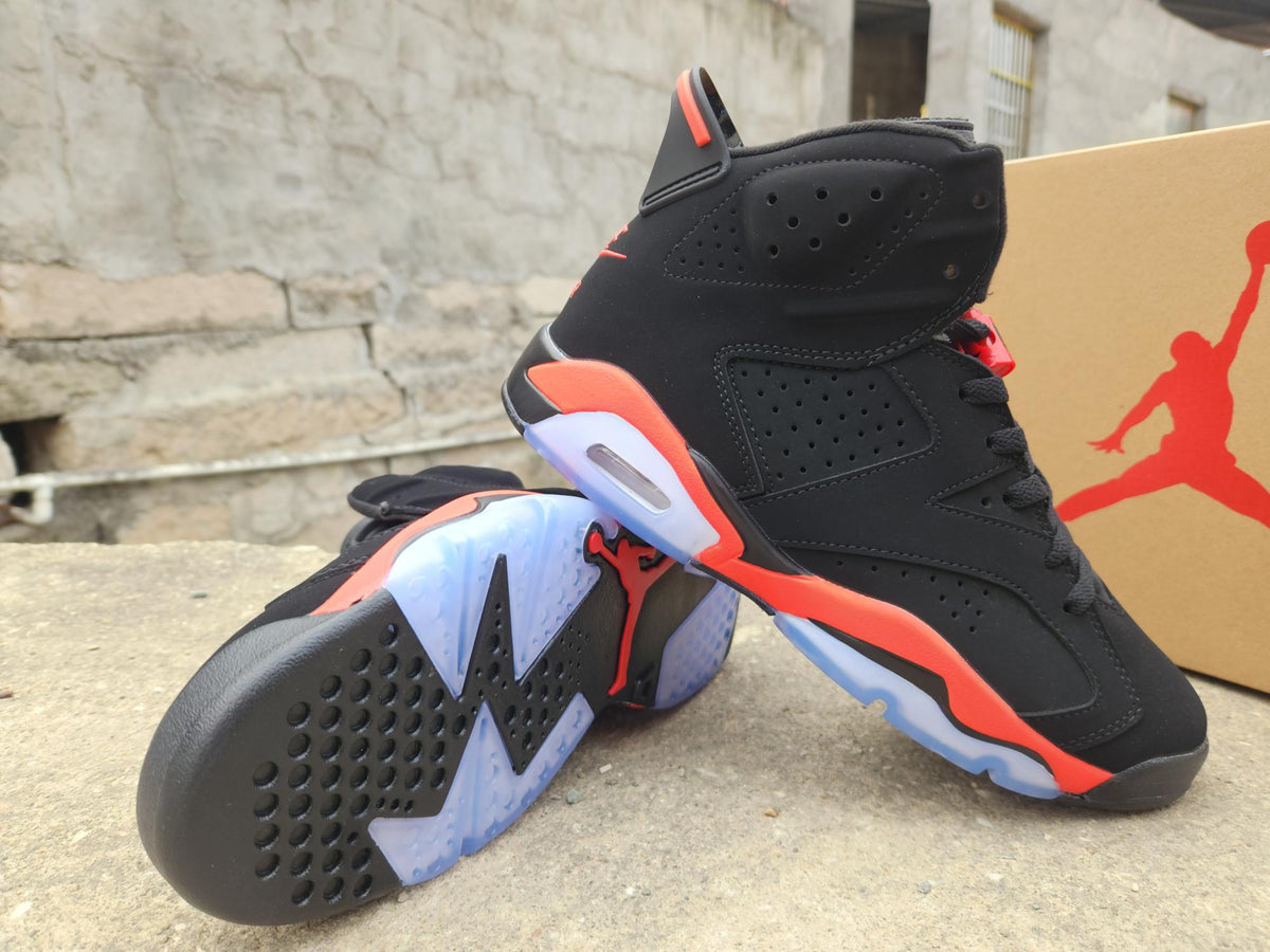 Air Jordan 6 Shattered Backboard Black-Red Sneakers