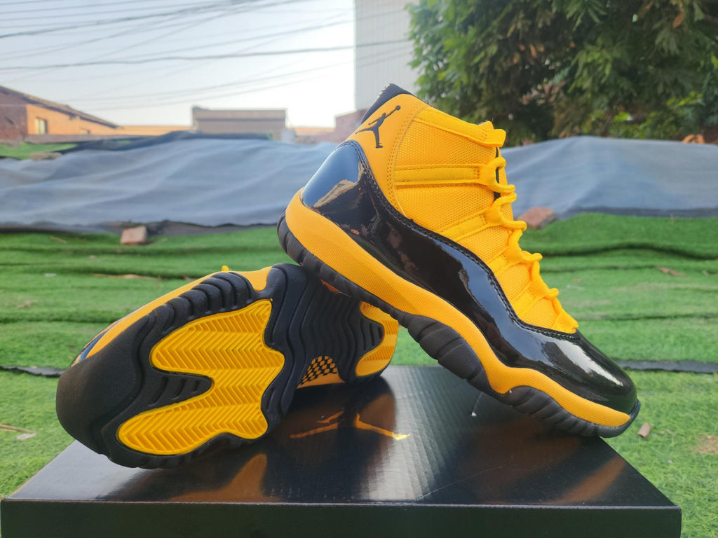 Air Jordan 11 Orange-Yellow-Black Sneakers
