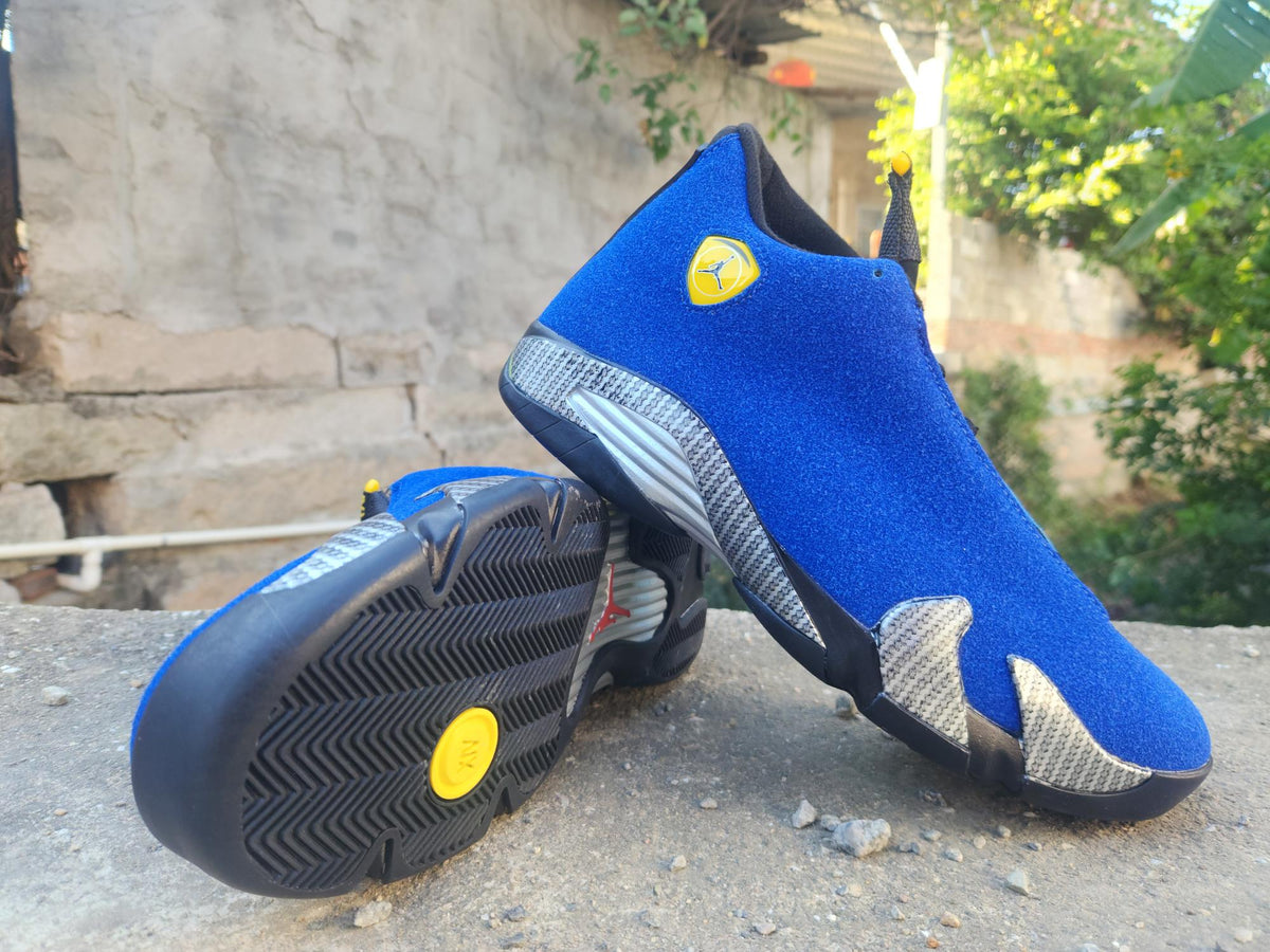 Air Jordan 14 Retro Full Blue Blue-Black Sneakers