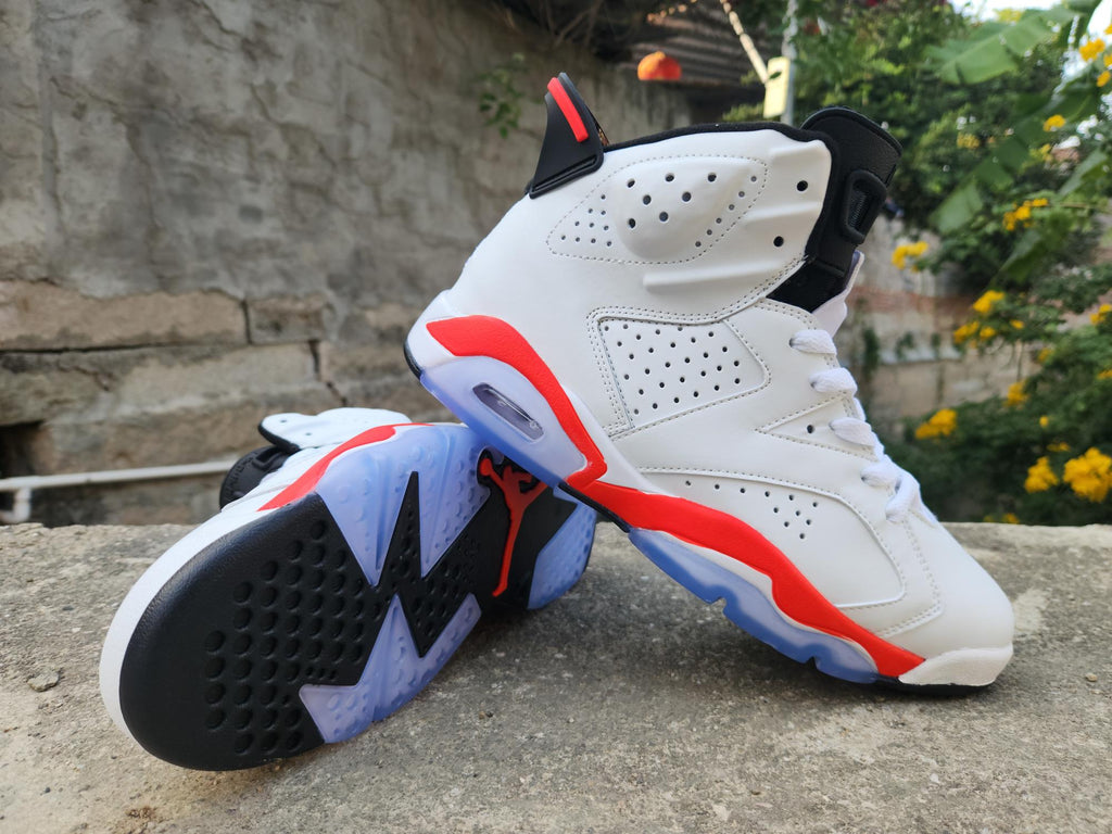 Air Jordan 6 Retro White Infrared Black Sneakers – CT8529-105