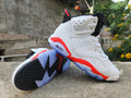 Air Jordan 6 Retro White Infrared Black Sneakers – CT8529-105
