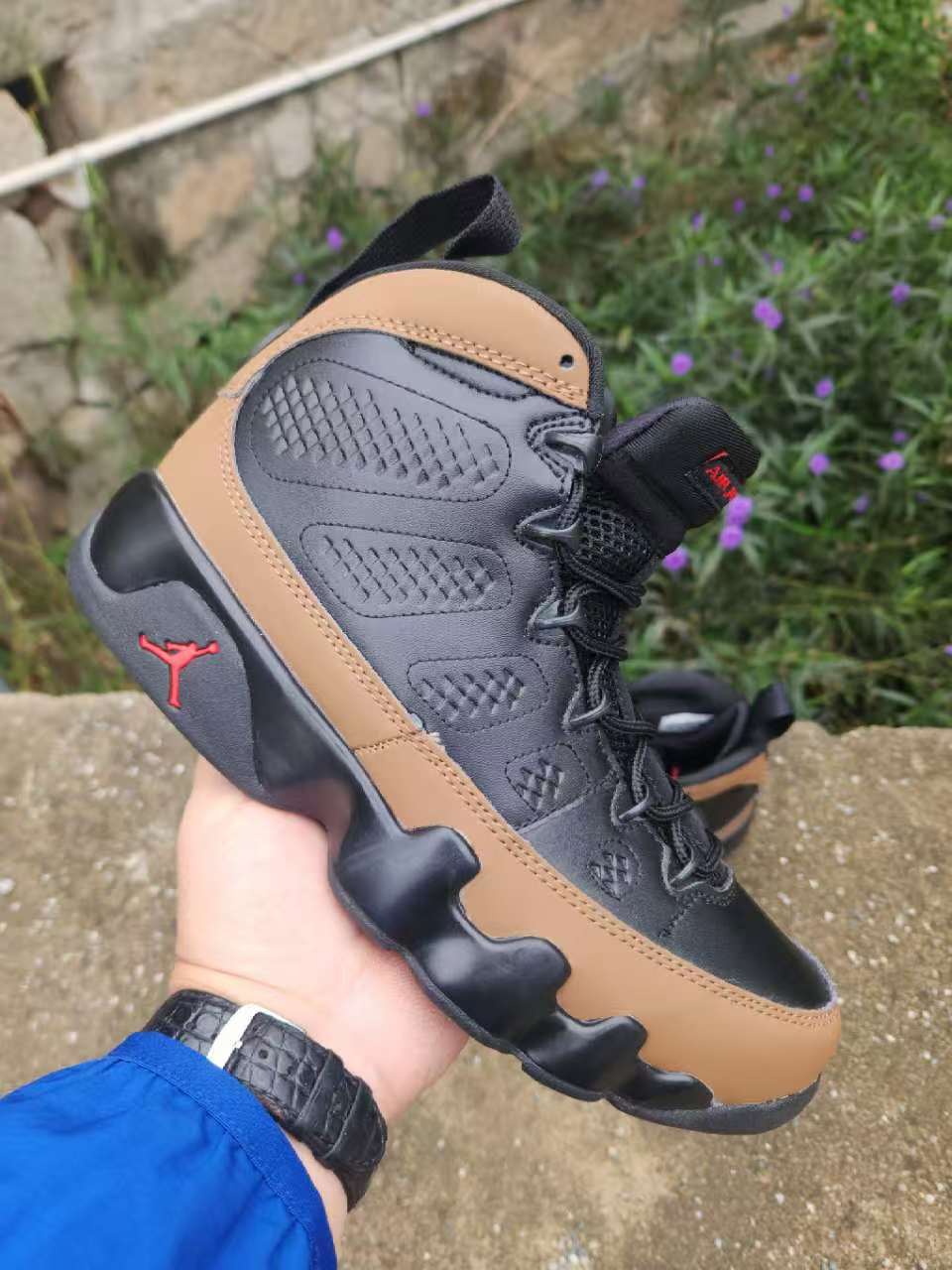 Air Jordan 9 Black-Red & Black-Brown Sneakers
