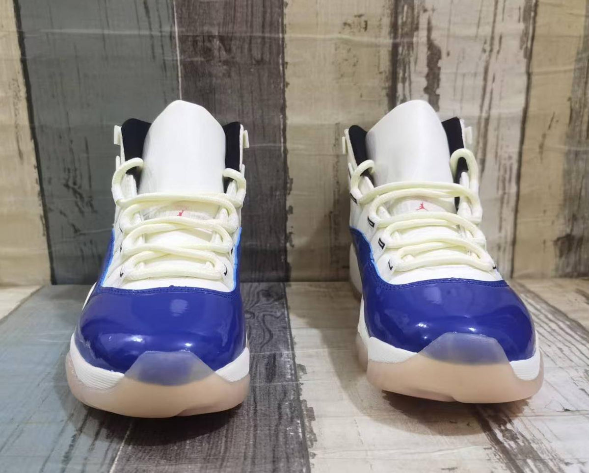 Air Jordan 11 Retro White-Blue-Red Sneakers for Men & Women