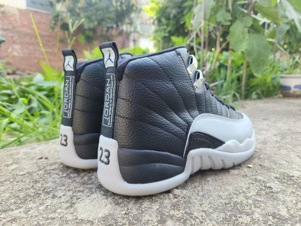 Air Jordan 12 Black-Light Grey Sneakers