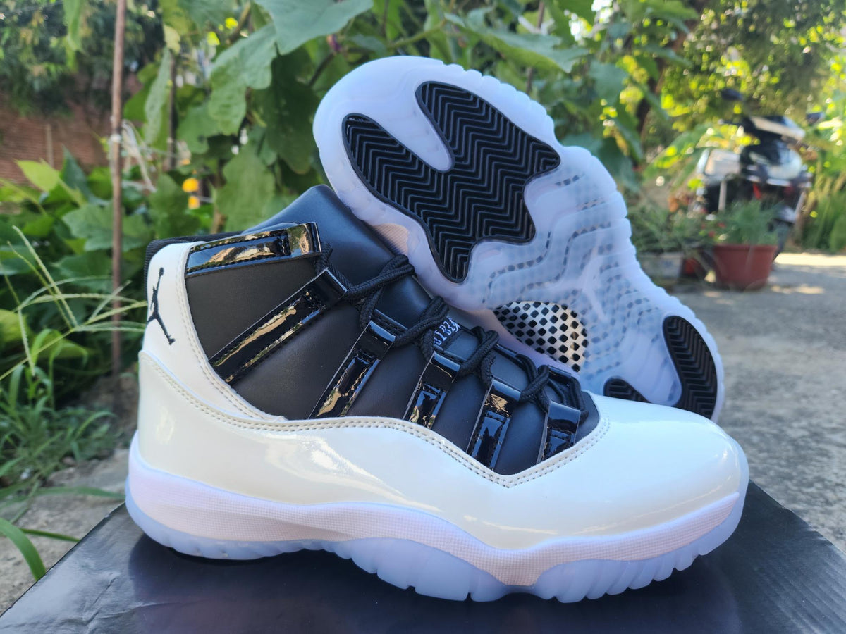 Air Jordan 11 New White-Black Sneakers