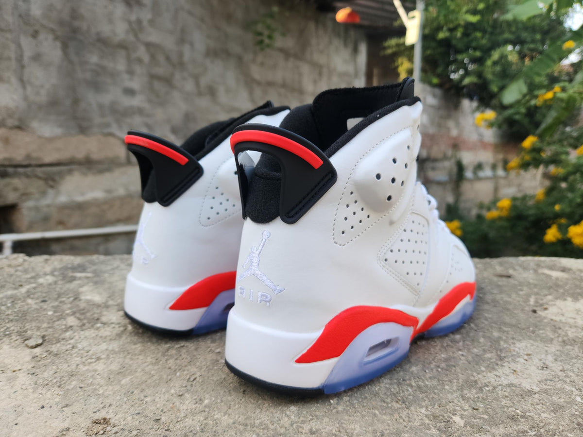 Air Jordan 6 Retro White Infrared Black Sneakers – CT8529-105