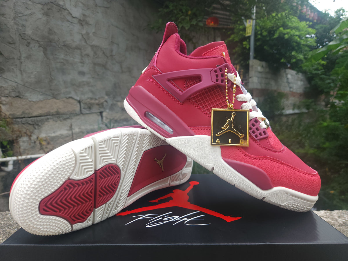 Air Jordan 4 Retro Red-Purple-Gold Sneakers