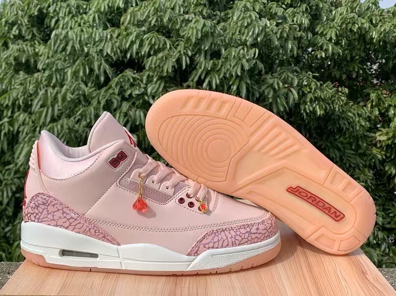 Air Jordan 3 Retro Pink Sneakers | Regular Batch
