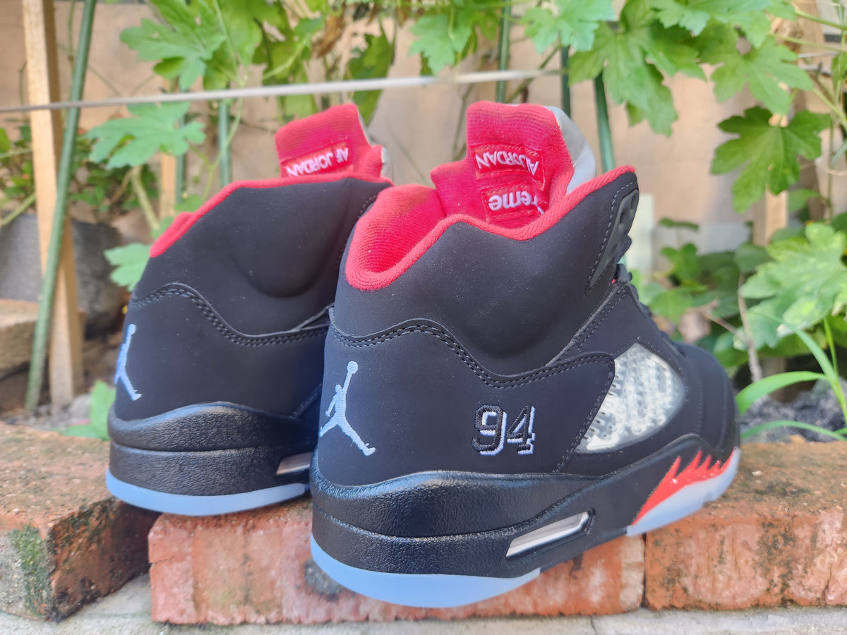 Air Jordan 5 SUP Black-Red Sneakers