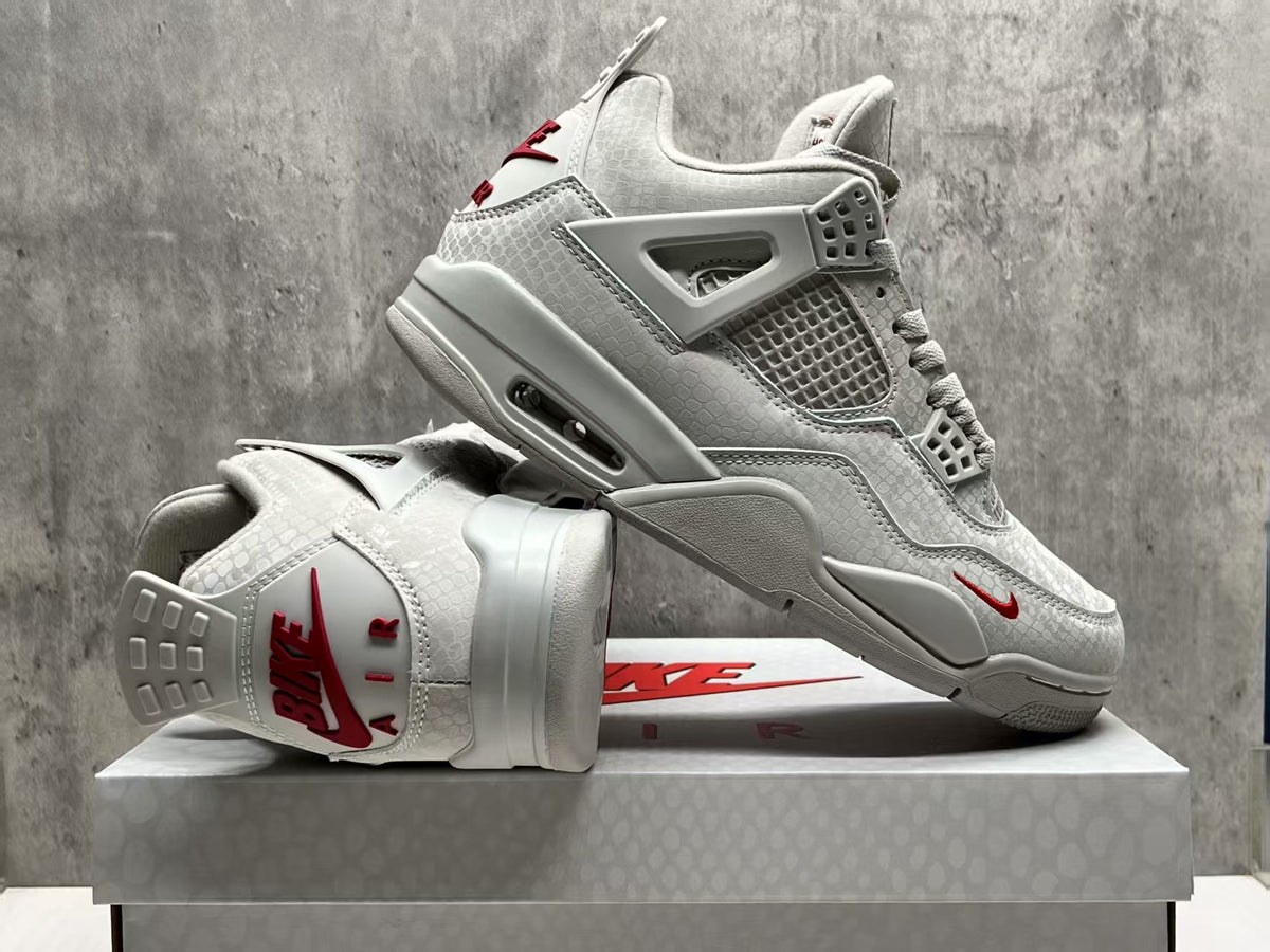 Nigel Sylvester x Air Jordan 4 Grey Mamba Grey Black Sneakers