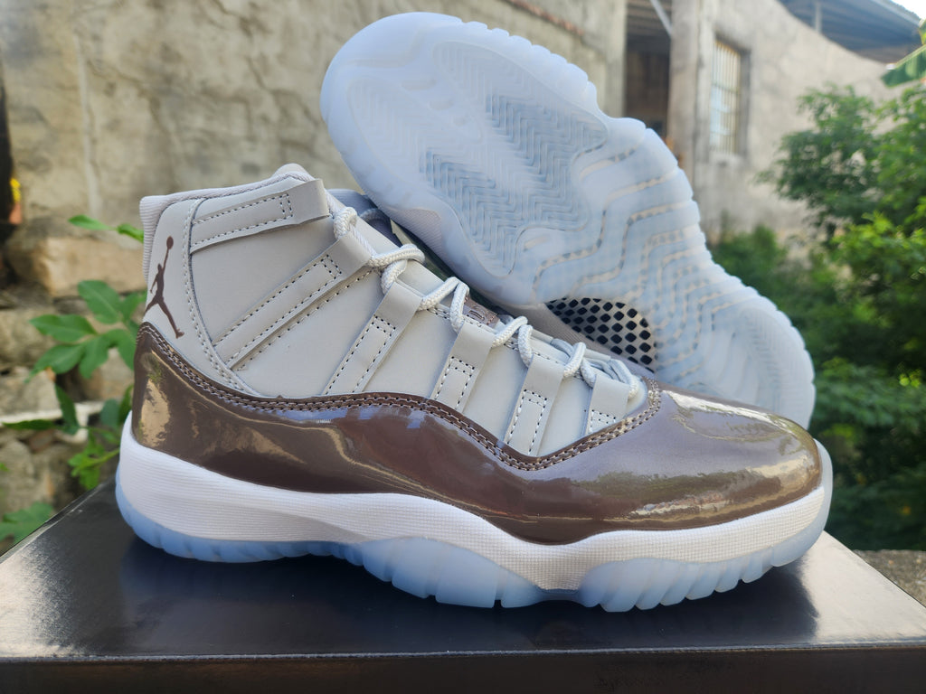 Air Jordan 11 Brown-Grey Sneakers