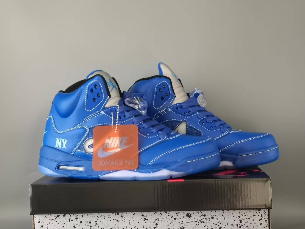Air Jordan 5 Retro NY Arctic Blue Sneakers
