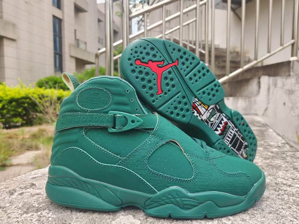Air Jordan 8 New Dark Green Sneakers