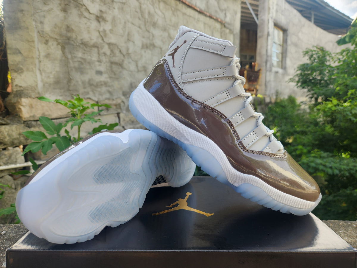 Air Jordan 11 Brown-Grey Sneakers