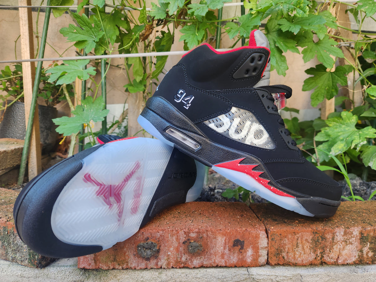 Air Jordan 5 SUP Black-Red Sneakers
