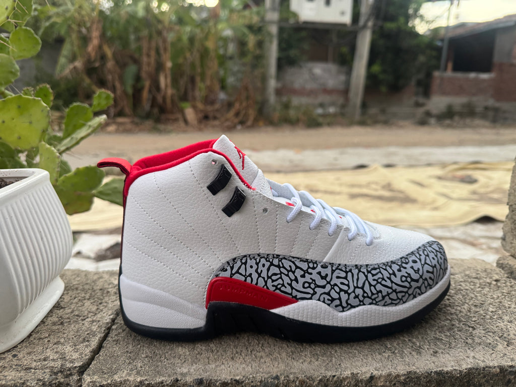Air Jordan 12 Retro Floral White-Black Multi-Color Sneakers