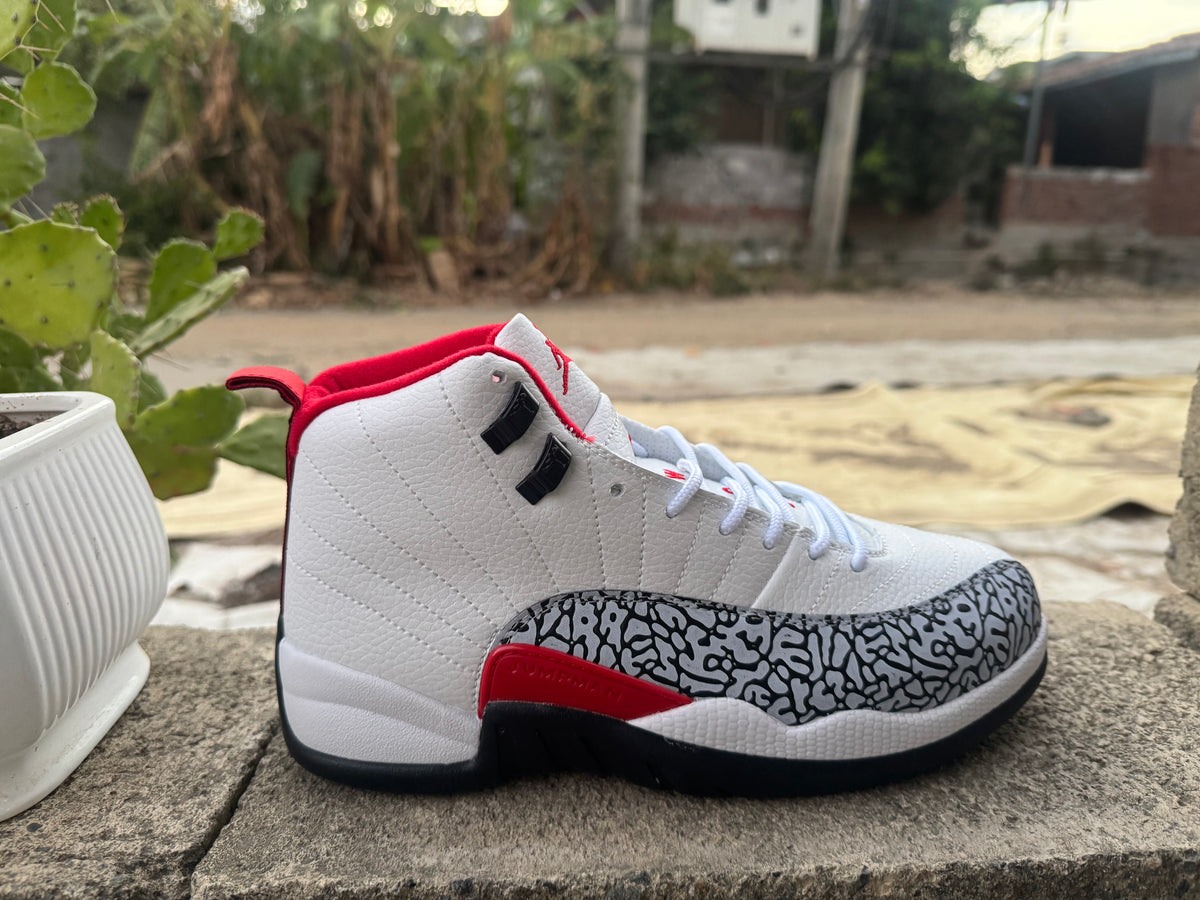 Air Jordan 12 Retro Floral White-Black Multi-Color Sneakers