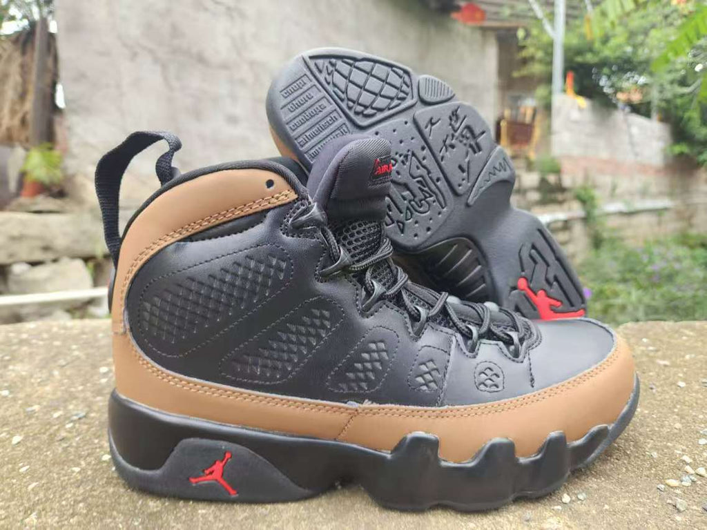 Air Jordan 9 Black-Red & Black-Brown Sneakers