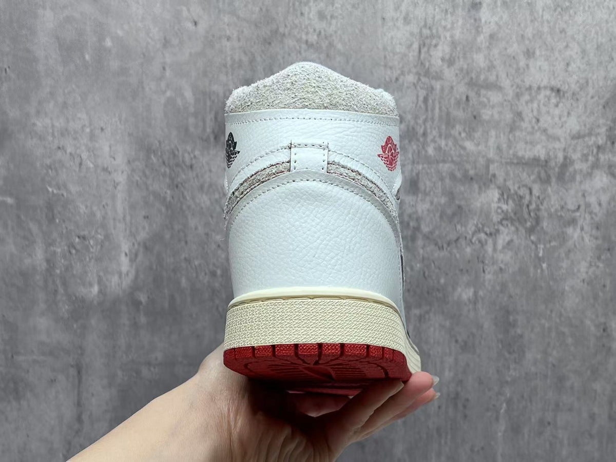 Air Jordan 1 Retro Cinnabar Red Leather Sneakers