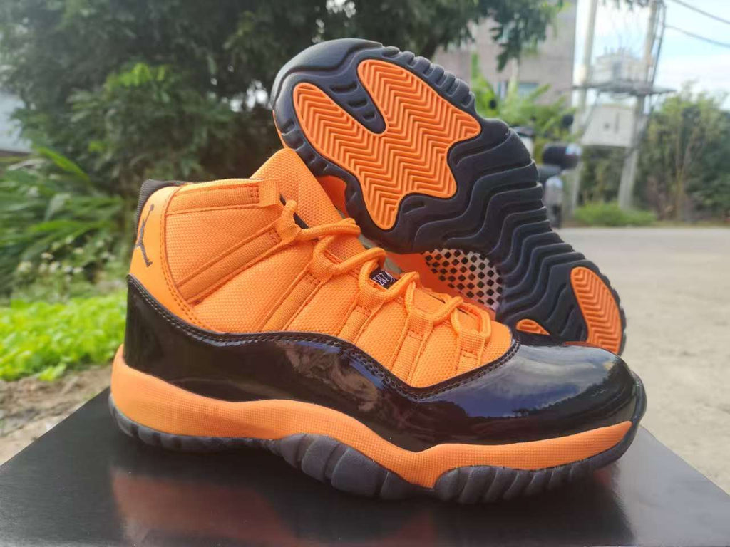 Air Jordan 11 Retro Orange-Red-Black Sneakers