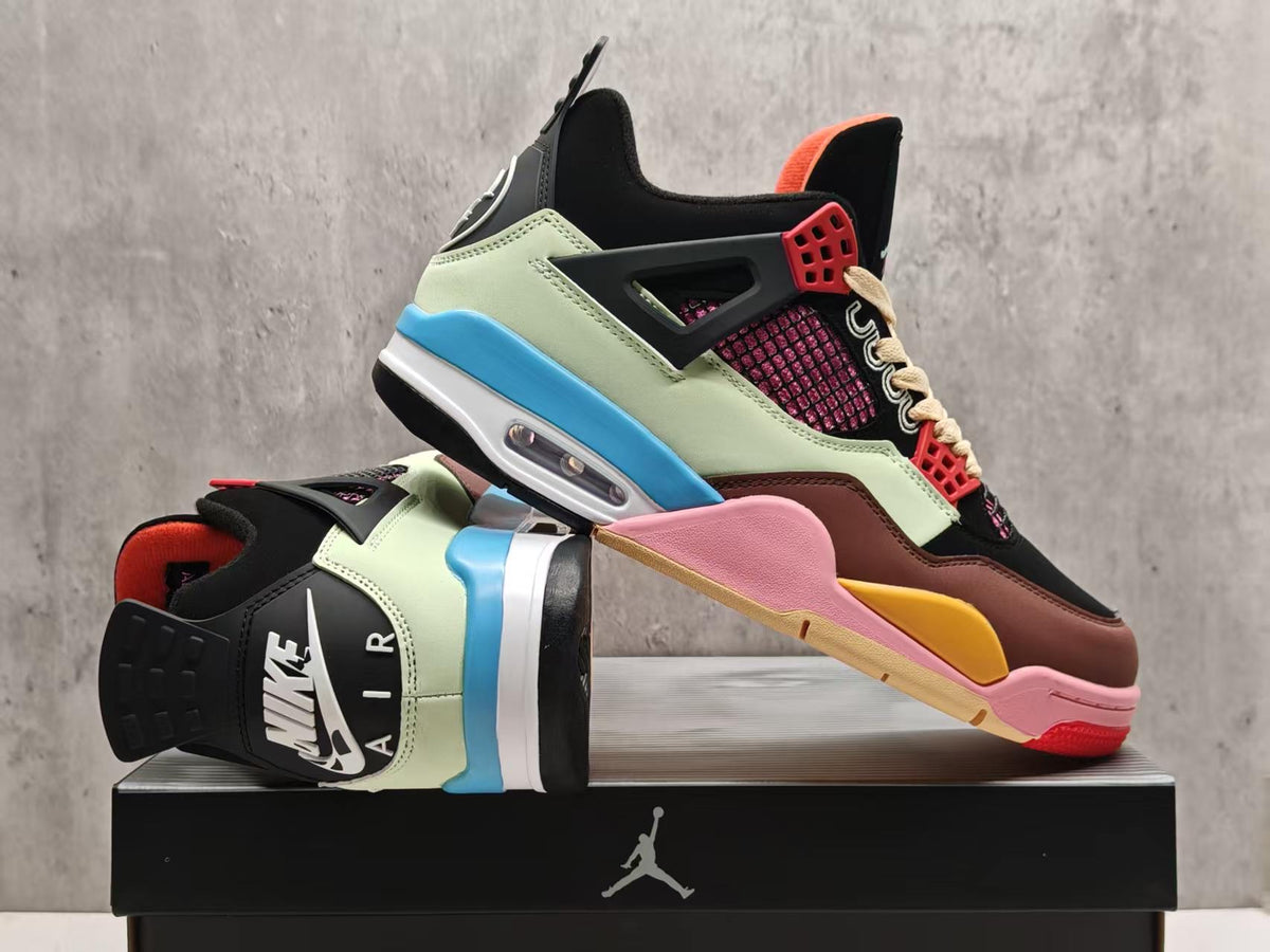 Air Jordan 4 Rainbow Colorblock Sneakers