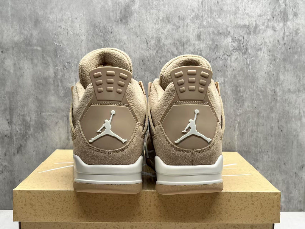 Air Jordan 4 Retro Milk Tea Beige Cream Sneakers