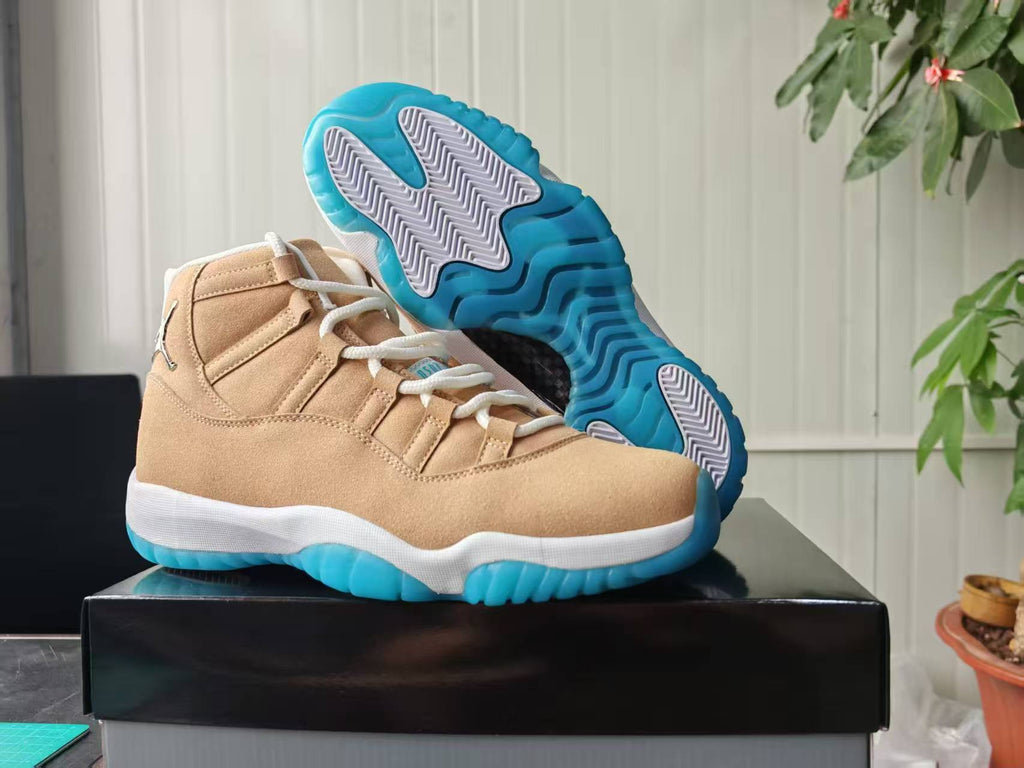 Air Jordan 11 Retro Canvas Metallic Silver Sneakers – IO8960-707