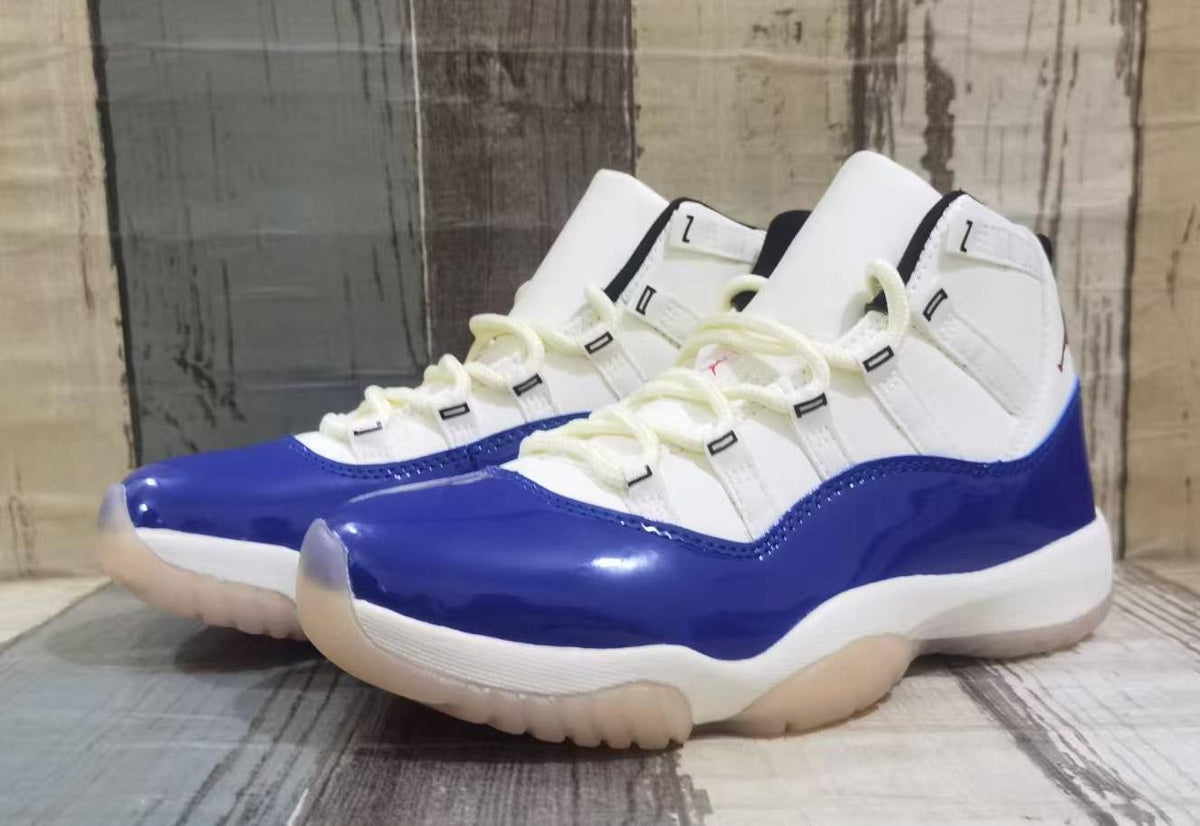 Air Jordan 11 Retro White-Blue-Red Sneakers for Men & Women