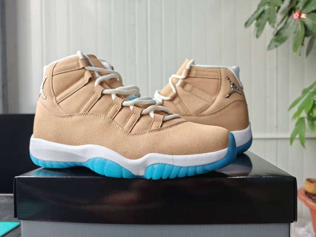 Air Jordan 11 Retro Canvas Metallic Silver Sneakers – IO8960-707