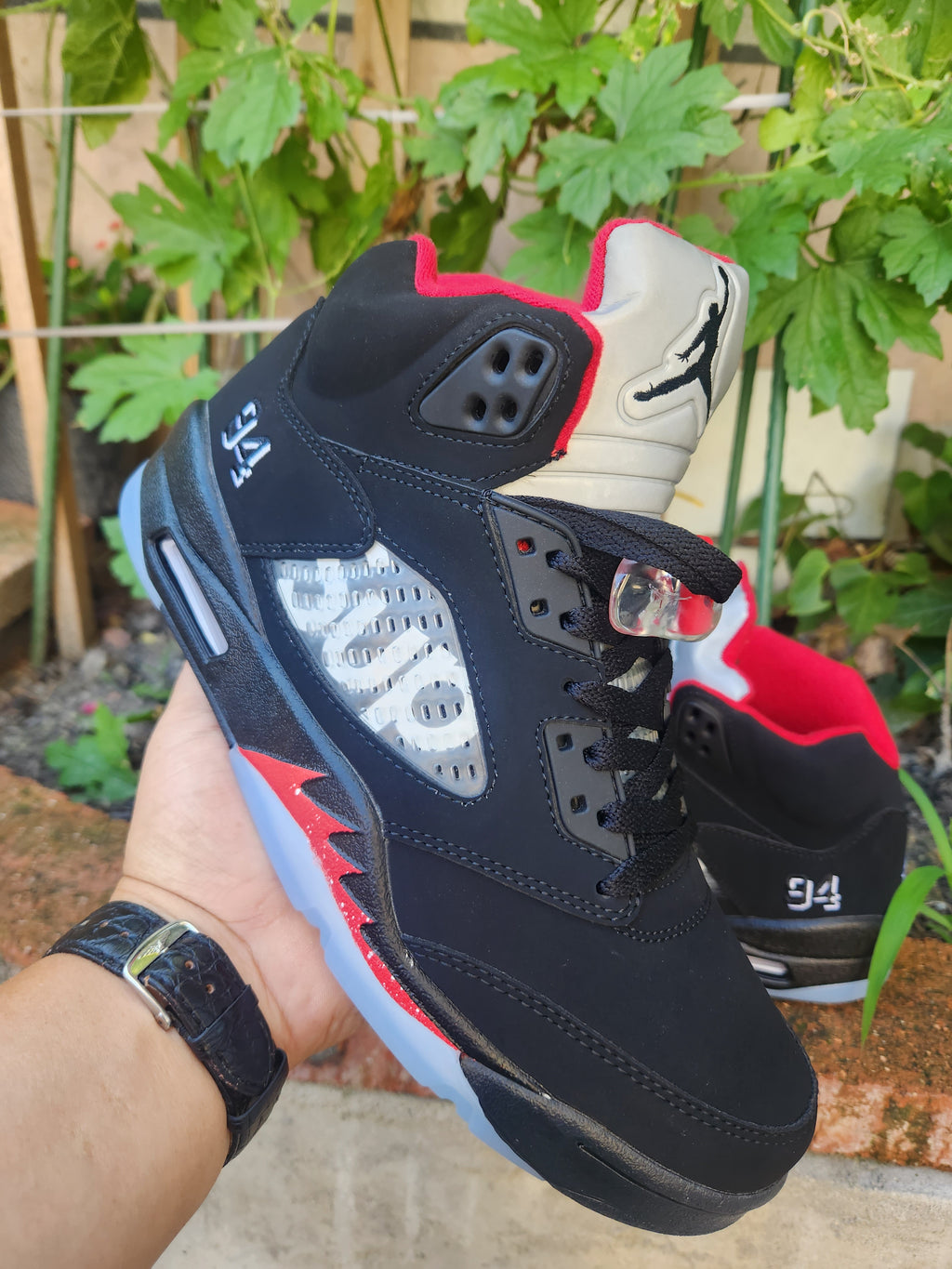 Air Jordan 5 SUP Black-Red Sneakers