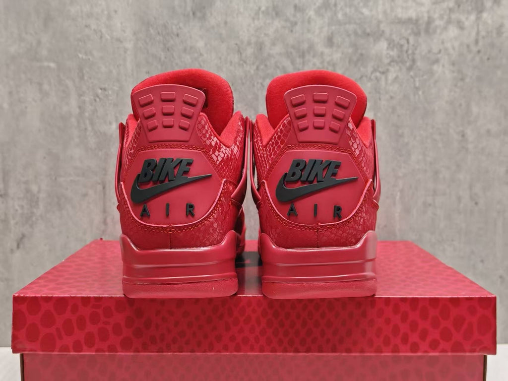 Nigel Sylvester x Air Jordan 4 Red Mamba Red Black Sneakers
