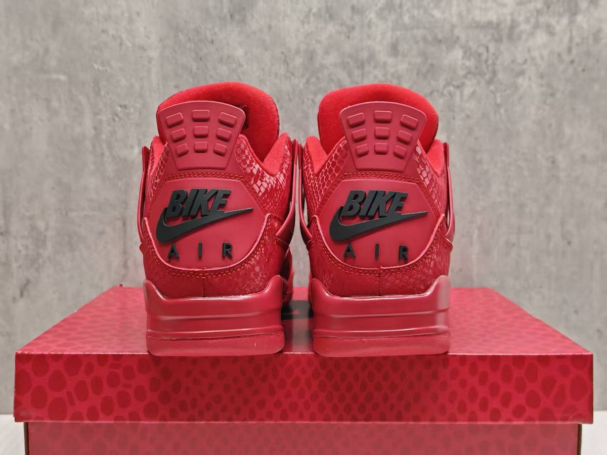 Nigel Sylvester x Air Jordan 4 Red Mamba Red Black Sneakers
