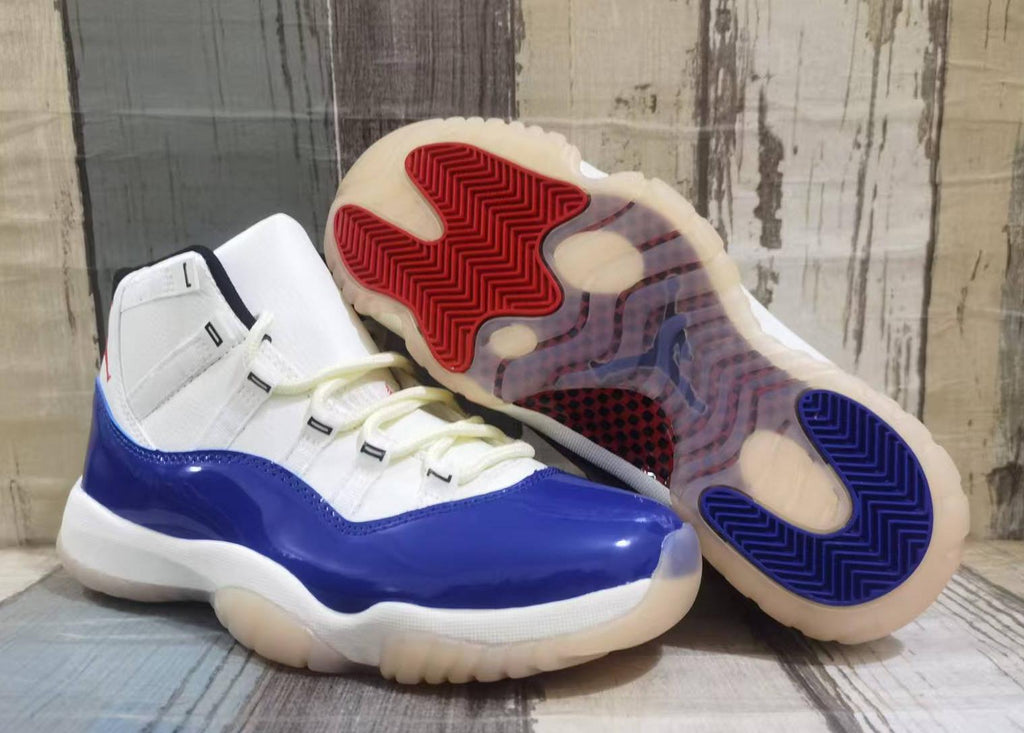 Air Jordan 11 Retro Sail Deep Royal Blue Sneakers – IH0296-400
